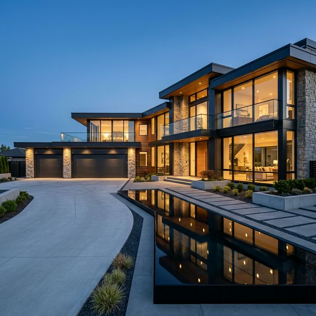 Bright modern home interior